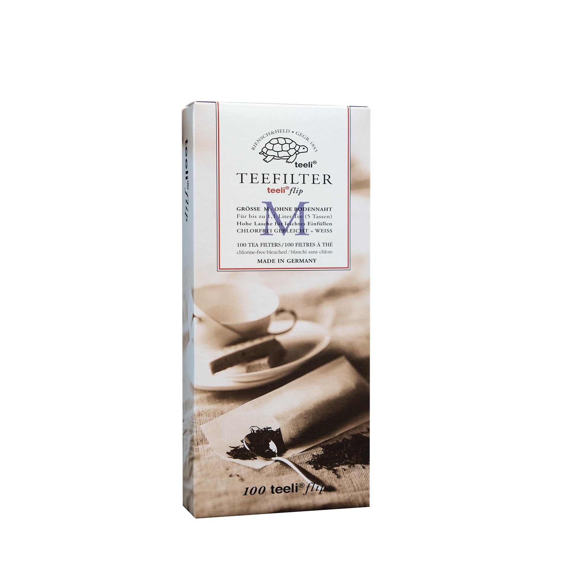 Papirfiltre teeli®flip M hvide